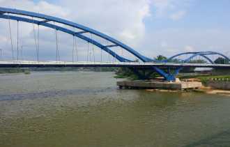 Jembatan Water Front City Tidak Bisa Dilewati Hari Lebaran