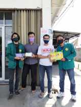 Hima Manajemen dan Berbagai OKP dan Mahasiswa Se-Riau Berbagi 1000 Masker dari Dinkes Kota Pekanbaru