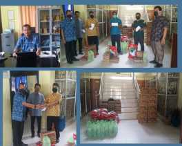 SMAN Olahraga Riau Serahkan 34 Paket Sembako dan Uang Tunai kepada THL di Lingkungan Sekolah