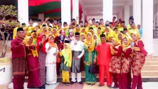 Upacara Puncak HUT Kabupaten Rohil ke-20 Berlangsung Khidmat