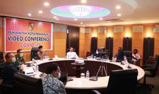 Video Conference Dengan Gubernur Riau, Wakil Walikota Jelaskan Kesiapan Pekanbaru untuk PSBB