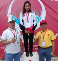 Vanesa Sumbangkan 3 Medali Emas untuk Riau di Pomnas 2017 Makassar