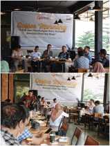 Diskusi Satu Dekade, Bawaslu Riau Gelar Coffe Morning