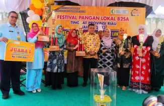 TP PKK Kabupaten Siak Juara 1  Lomba Cipta Menu B2SA tingkat Provinsi Riau