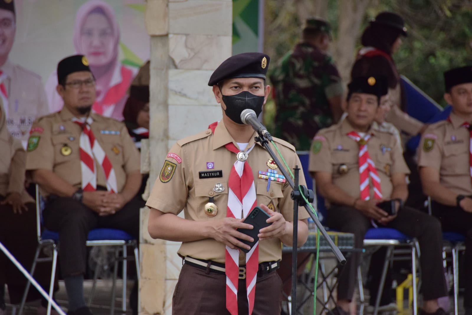 Buka Jambore Ranting I Binawidya, Ketua Kwarcab Kota Pekanbaru ucapkan Selamat ber-Jambore