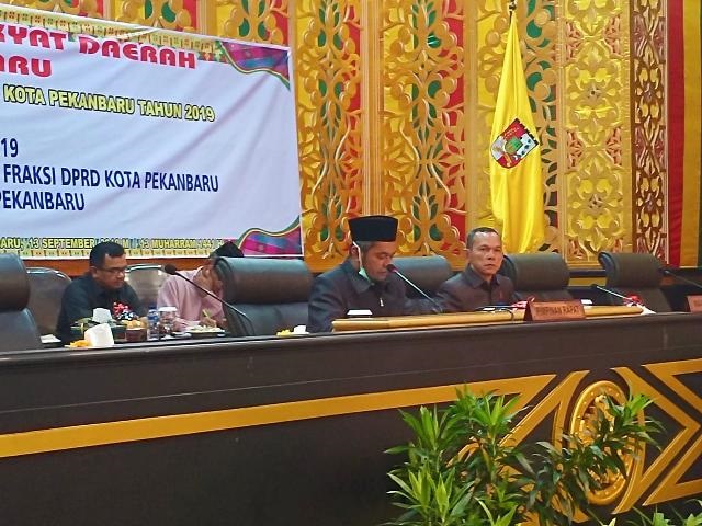 Dipimpin Ketua DPRD Sementara, Pimpinan Defenitif dan Susunan Lengkap Fraksi DPRD Pekanbaru 2019-202