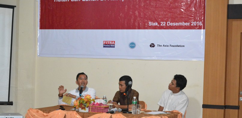 Diskusi Publik”Mendorong APBD Pro Terhadap Penyelamatan Hutan dan Lahan Di Kabupaten Siak