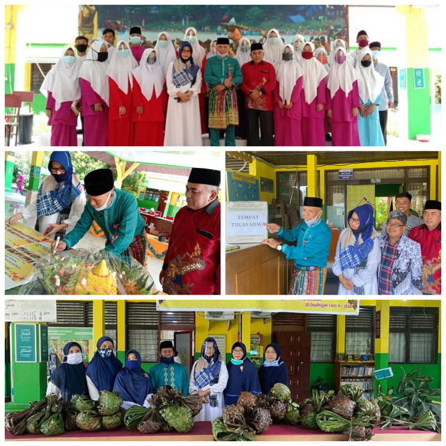 Berbasis Go Green, Kadisdik Riau Saksikan Penyembelihan Hewan Kurban SMAN 7 Pekanbaru