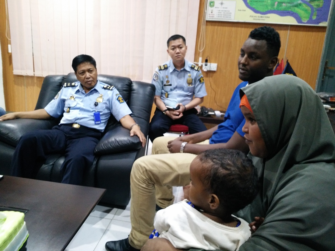 Imigrasi Selatpanjang Amankan Imigran Somalia Yang Akan Meminta Suaka ke UNHCR di Medan