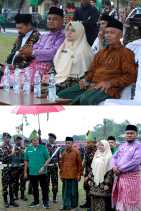 Bupati dan Wabub Kab.Siak Hadiri Apel Patriot Ketahanan Pangan Kader GP Ansor se Riau di Kota Siak