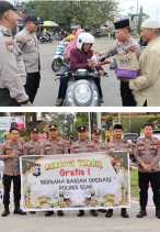 Polres Siak Gelar Kegiatan Berbagi Takjil dalam Rangka Ops Tertib Ramadhan Lancang Kuning 2025