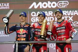 Sempat Kesulitan Jajal Sirkuit Losail, Marc Marquez Akhirnya Finis Podium Pertama