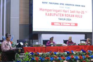 DPRD Gelar Rapat Paripurna Istimewa HUT Kabupaten Rohul Ke-25 Tahun 2024