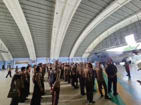 Semangat Kedirgantaraan Mengudara: Saka Dirgantara Lanud Rsn Hadir di ASC 2025