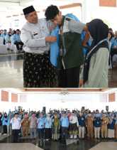 Bupati Alfedri dan Wabup Husni terima Mahasiswa Universitas Riau (Kukerta) di Kab.Siak