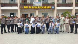 Ditlantas Polda Riau Tanamkan Budaya Tertib dan Cinta Lingkungan Lewat Police Goes To School