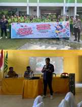 Police goes to School,Satlantas Polres Siak dan ISDC Polda Riau Kunjungi Sekolah di Kec.Tualang