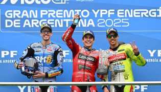 Pembalap Ducati Lenovo Team Marc Marquez Juarai Lintasan Sirkuit Termas de Rio Hondo