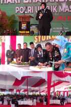 Bupati Afni.Z menghadiri Syukuran Hari Bhayangkara ke-79 Polres Siak Kolaborasi untuk Menjaga Negeri