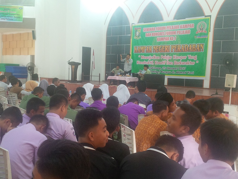 Pelajar Calon Pemimpin Masa Depan, 500 Pelajar di Kampar ikuti Seminar