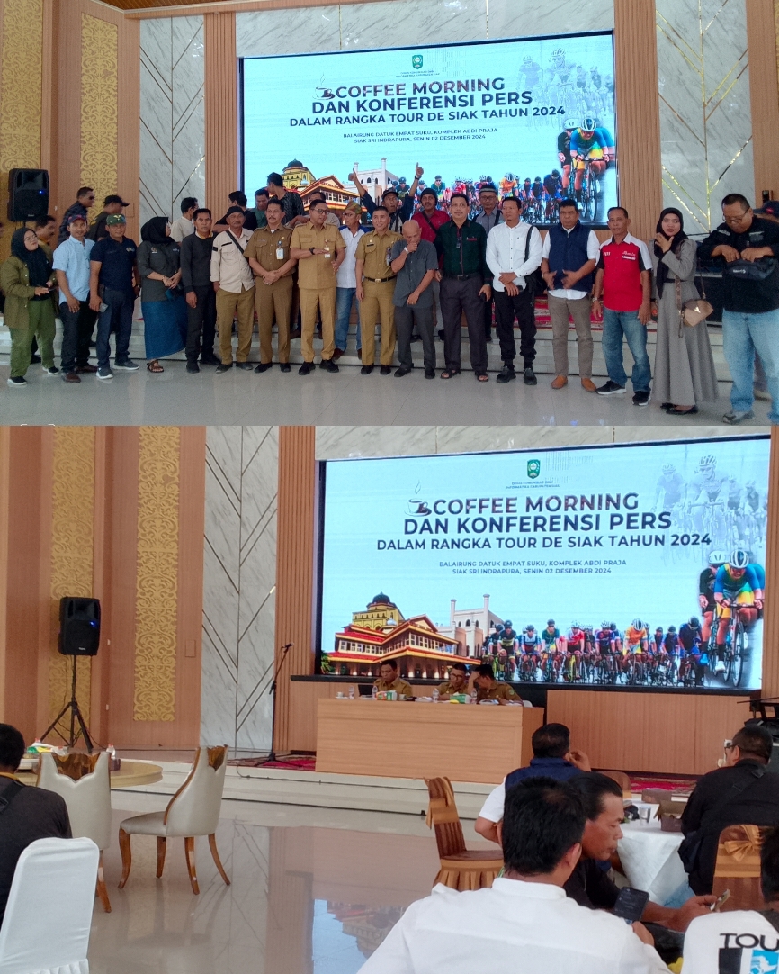 Diskominfotik Kab.Siak gelar Coffee morning dan Konferensi Pers Persiapan Pelaksanaan TDSi  2024