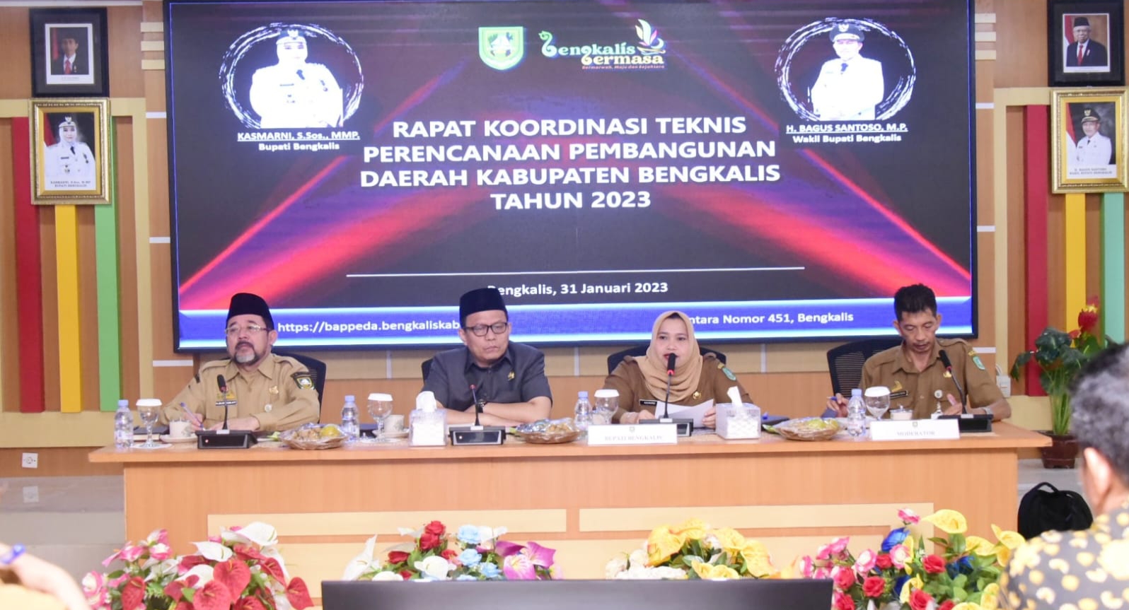 Rakor Teknis Perencanaan Pembangunan Kab.Bengkalis 2023,Bupati Kasmarni minta PD Perkuat Kerjasama