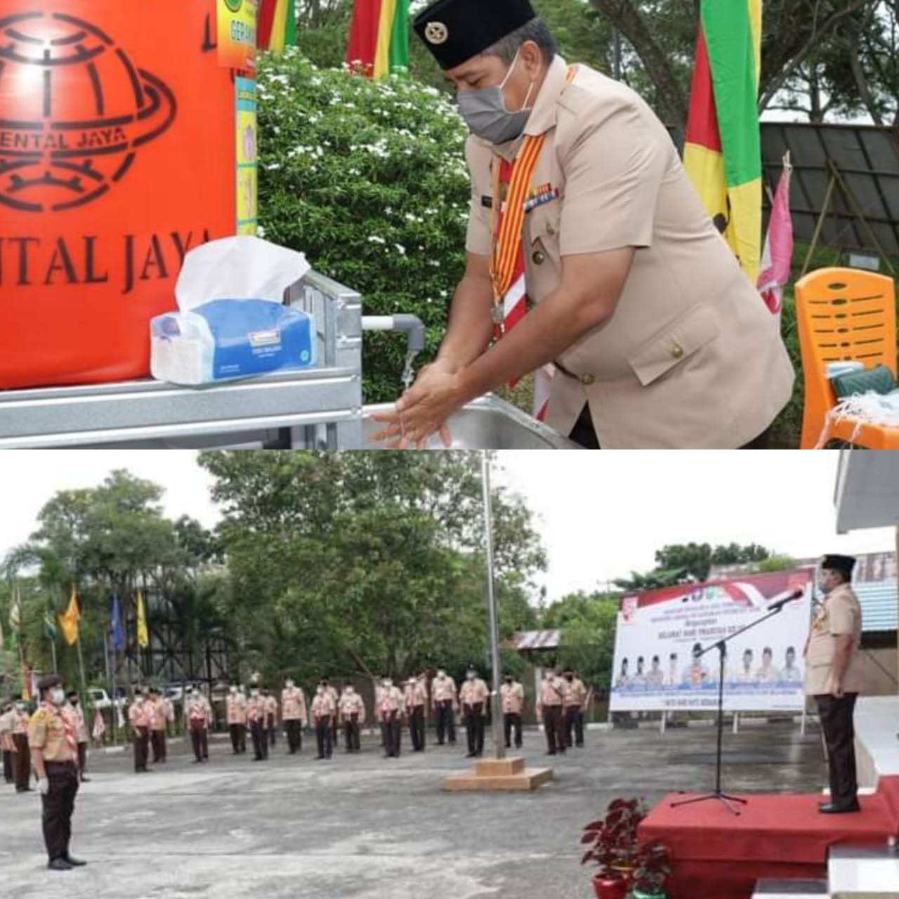 Gerakan Pramuka ( Kwarcab09 ) Kabupaten Siak Gelar Upacara Hari Pramuka ke-59