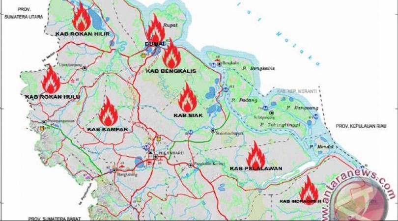 Sempat Nihil, Sore Ini Riau Dikepung Hotspot Lagi