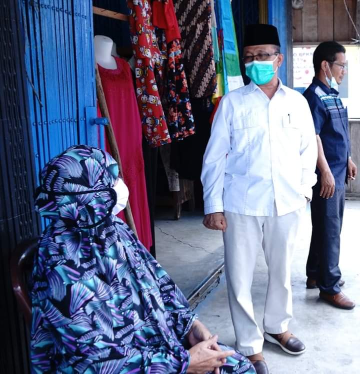 Soaialisasi PPKM Level4 di Kec.Sungai Apit,Lansia Pakai Masker,Sekdakab Siak: