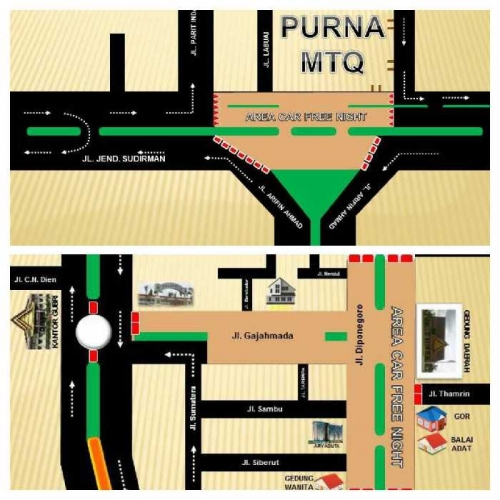 Sejumlah Ruas Jalan di Pekanbaru Ditutup Sementara saat Perayaan Tahun Baru 2018, Berikut Rute dan P