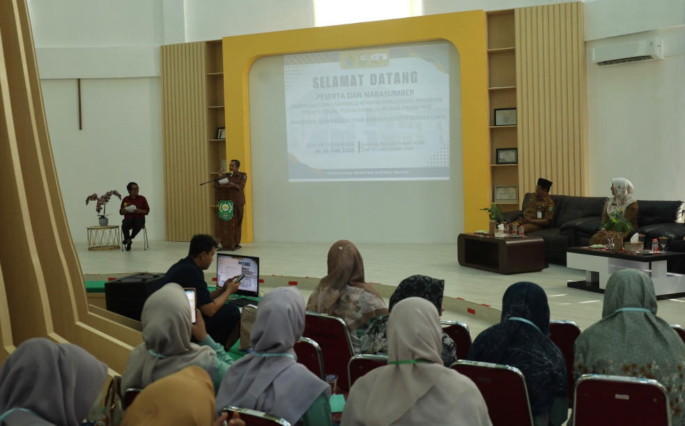 Dinas Perpustakaan dan Kearsipan Kab.Siak Gelar Bimtek  bagi Penggiat Literasi dan Guru