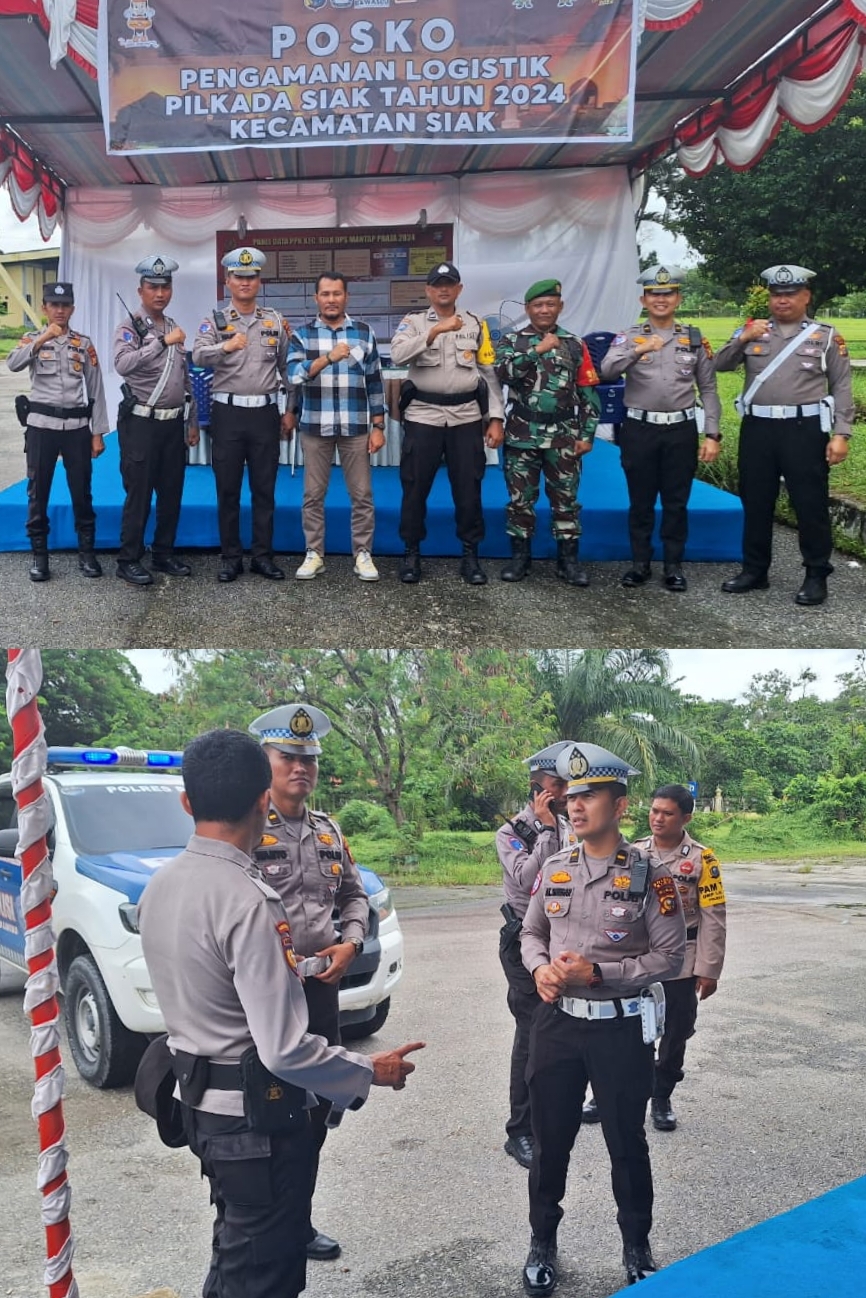 Satlantas Polres Siak Gencar Patroli Kamseltibcar Lantas Pasca Pencoblosan Pilkada Kab.Siak