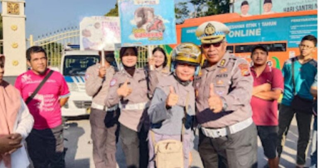 Ditlantas Polda Riau Gelar Kampanye Keselamatan Berlalu Lintas dan Green Policing di Cfd Pekanbaru