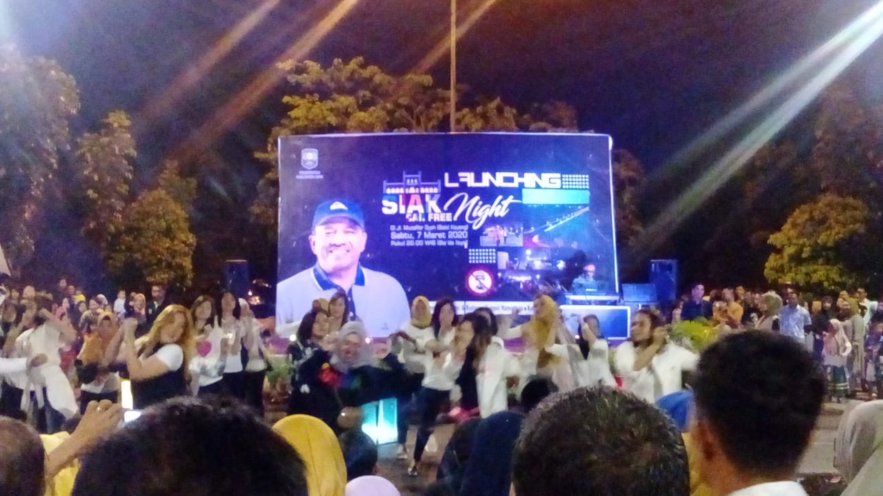 Objek Wisata Malam di Siak  Jalan Sultan Muzafarsyah Resmi jadi Car free Night Siak.