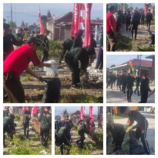 Sambut HUT RI ke - 80, SMK YPTN Taruna Nusantara Gelar Baksos
