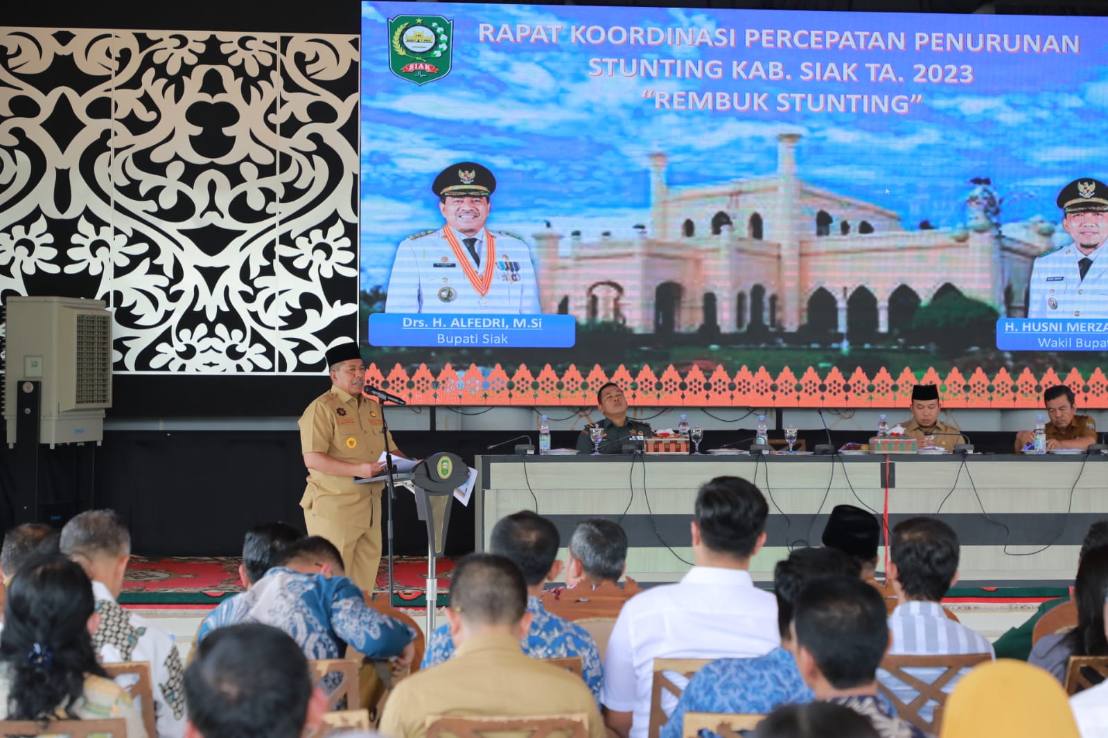 Rakor Percepatan Penurunan dan Rembuk Stunting tingkat Kabupaten Siak thn 2023