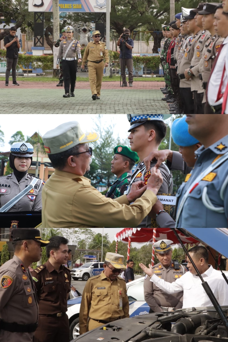 Jadi Inspektur Apel Gelar Pasukan,Sekdakab Siak Dukung Operasi Keselamatan Lancang Kuning 2025