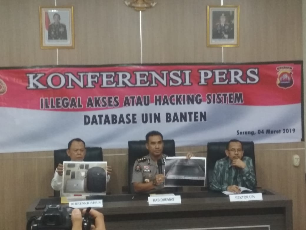 Subdit Siber Ditreskrimsus Polda Banten Ungkap Kasus Peretas Database Kampus UIN