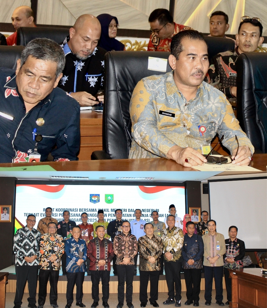 Sekdakab Siak Mahadar ikuti Rakor Bersama Wamendagri di Kantor Gubernur Riau - Pekanbaru