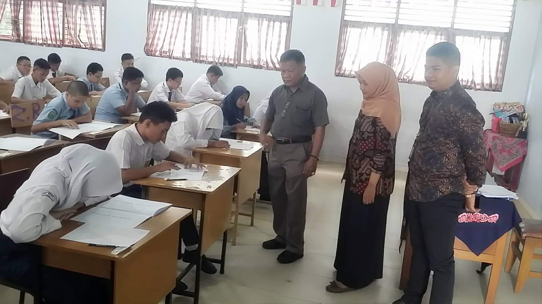 Seluruh Peserta Didik Baru SMAN 8 Pekanbaru Antusias Ikuti Psikotes