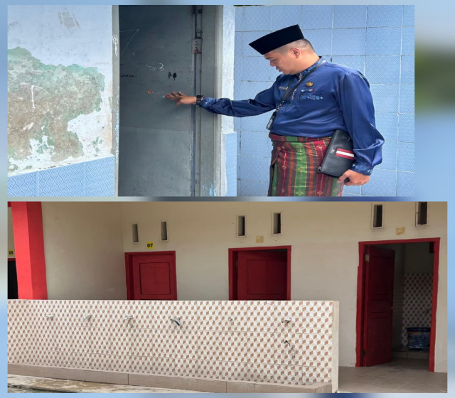 Ikuti Arahan Walikota, Kabid SMP Tinjau Kebersihan Toilet di SMPN 13 Pekanbaru