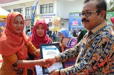 Membanggakan, Desa Giri Sako Juara III Lomba BKB Tingkat Riau