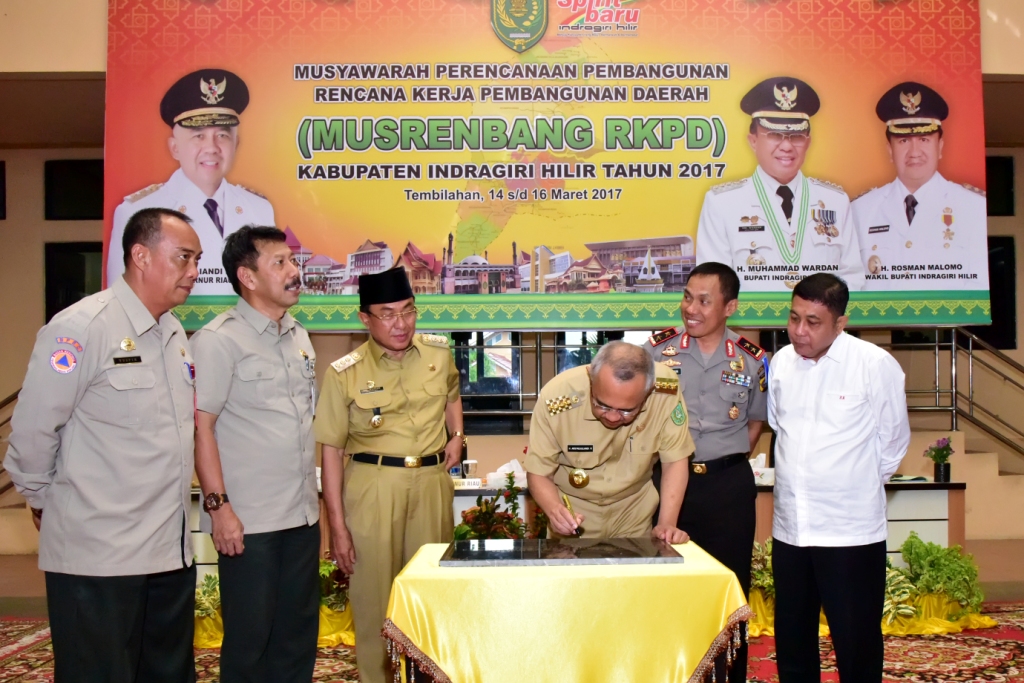 Gubernur Riau Buka Musrenbang RKPD Kabupaten Inhil