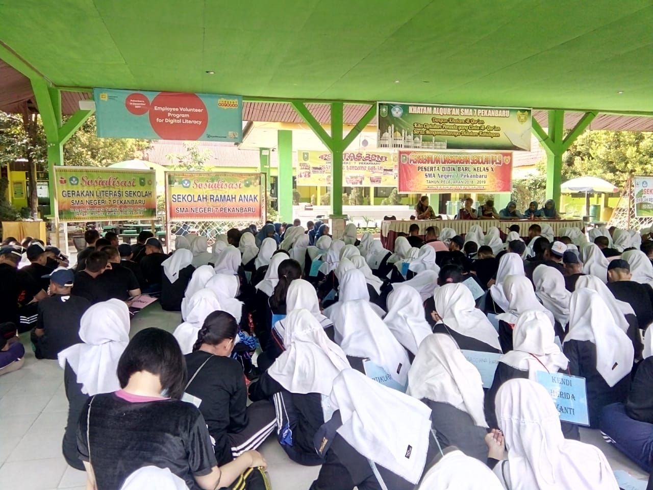 Hari Pertama Sekolah,  SMAN 7 Pekanbaru Gelar PLS bagi 324 Siswa Baru