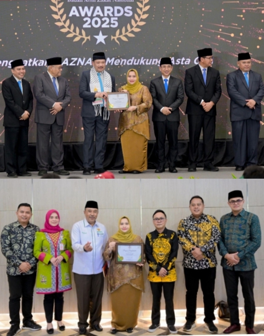 Bupati Kab.Bengkalis Kasmarni Raih Penghargaan BAZNAS Award 2025 yang ke Dua kalinya