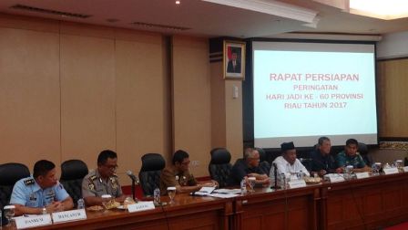 Pemprov Riau Gelar Rapat Persiapan Peringatan Hari Jadi ke-60 Provinsi Riau