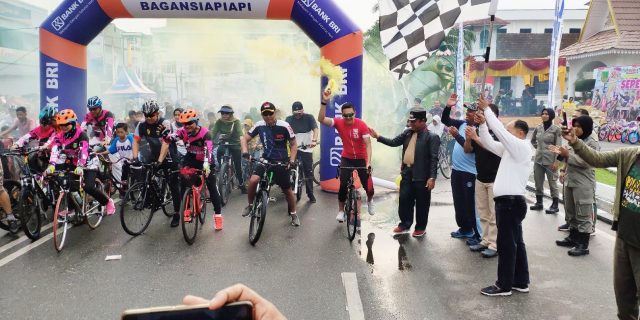 Wabup Jamiludin Buka Lomba Fun Bike 2019 Rohil