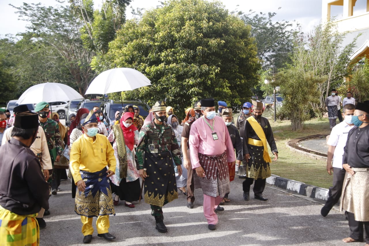 Bupati dan Forkopinda Kab.Siak Sambut Kedatangan Kunker Danrem 031/Wira Bima dan Rombongan